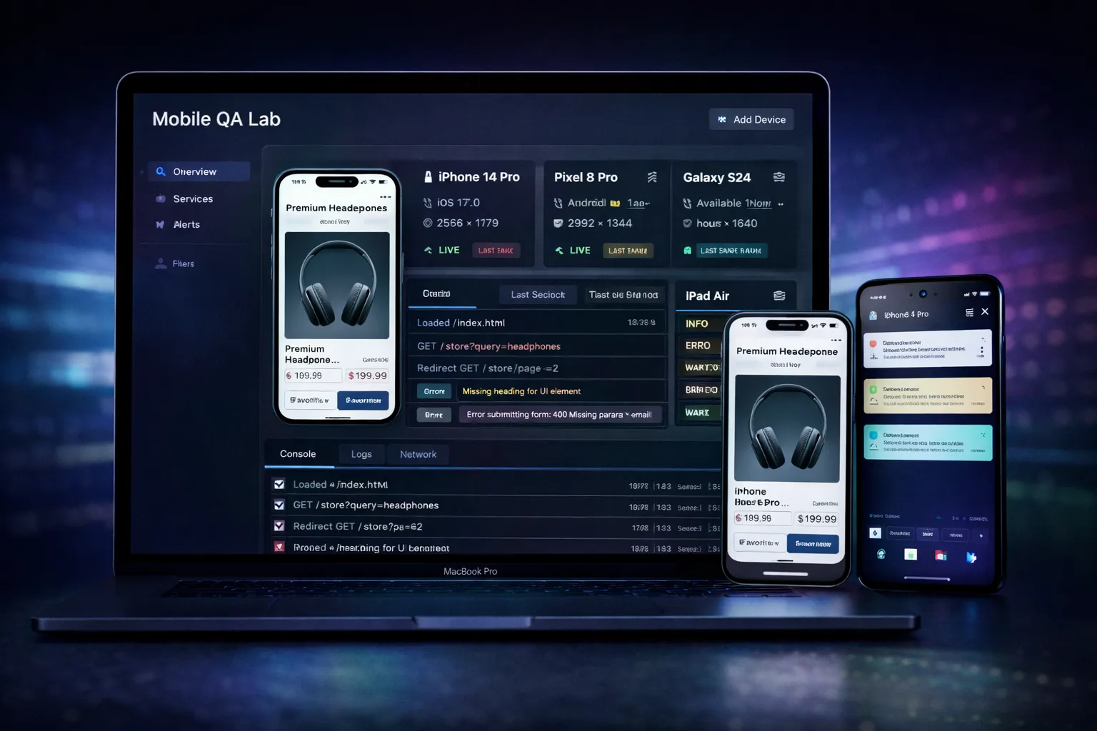 Laboratorio qualità rilascio mobile