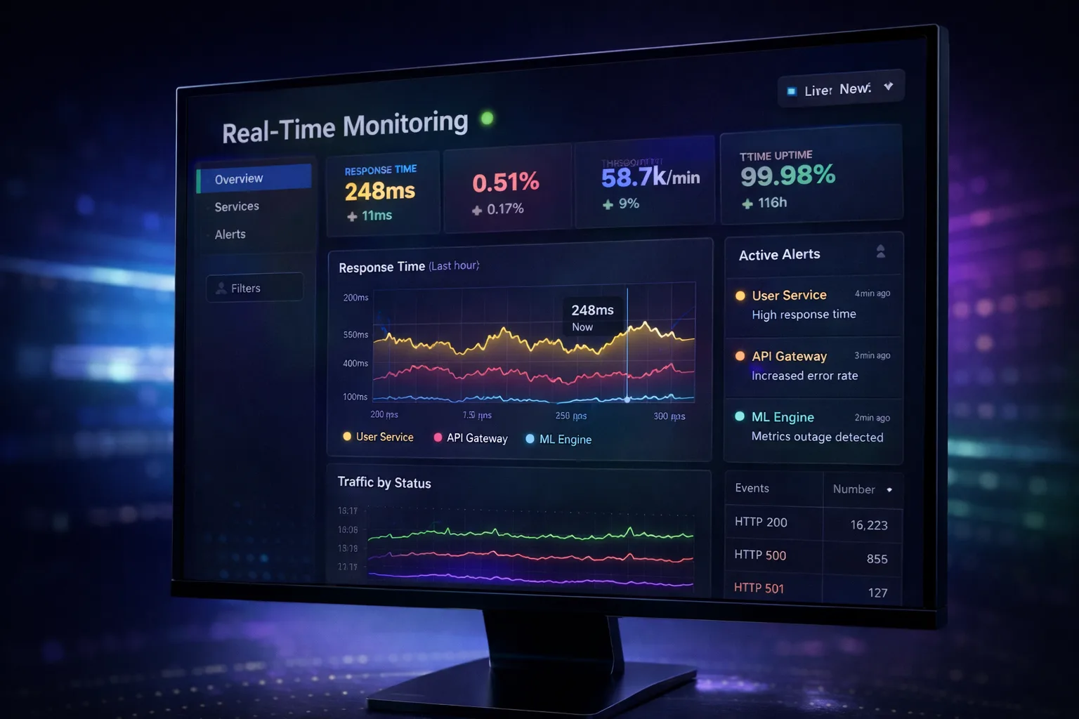 Monitoraggio realtime